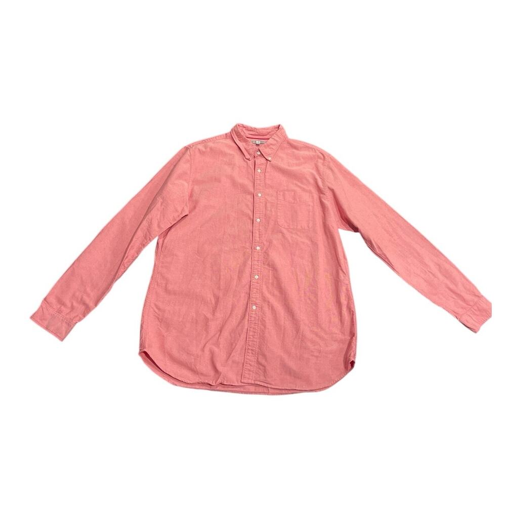 UNIQLO Slim Fit Long Sleeve Button Down Shirt SZ XL Business Casual Preppy